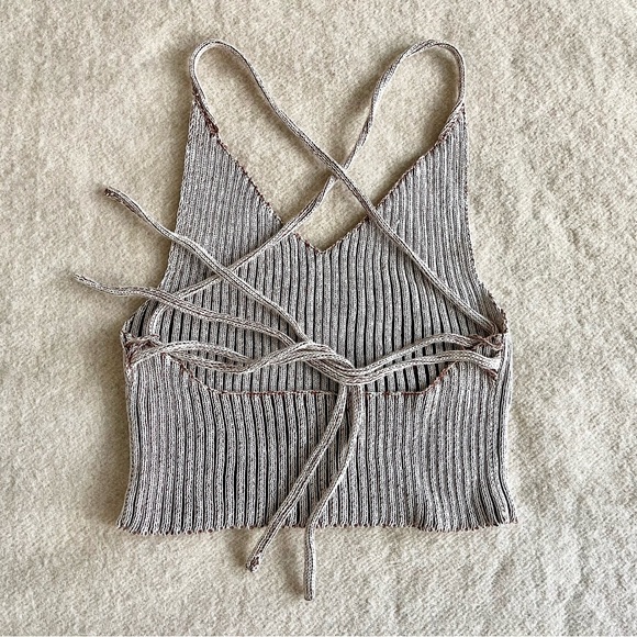 Kordal Izzy knit tank in cream + clove - Picture 11 of 11